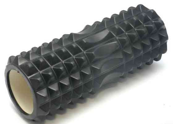 Масажний рол для йоги 29*9,5 см Вишневе