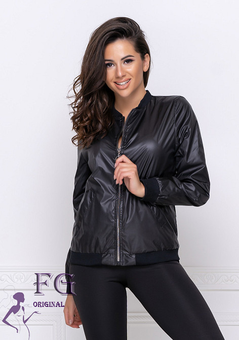 Жіноча вітровка "Ring" оптом | Розпродаж моделі 46-48, Чорний Київ - фото 2
