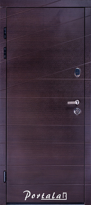 Двери квартирные, серия Премиум, модель Диагональ2, гнутый профиль, коробка 150 мм, полотно 105мм,  KALE257 850 Киев - изображение 1