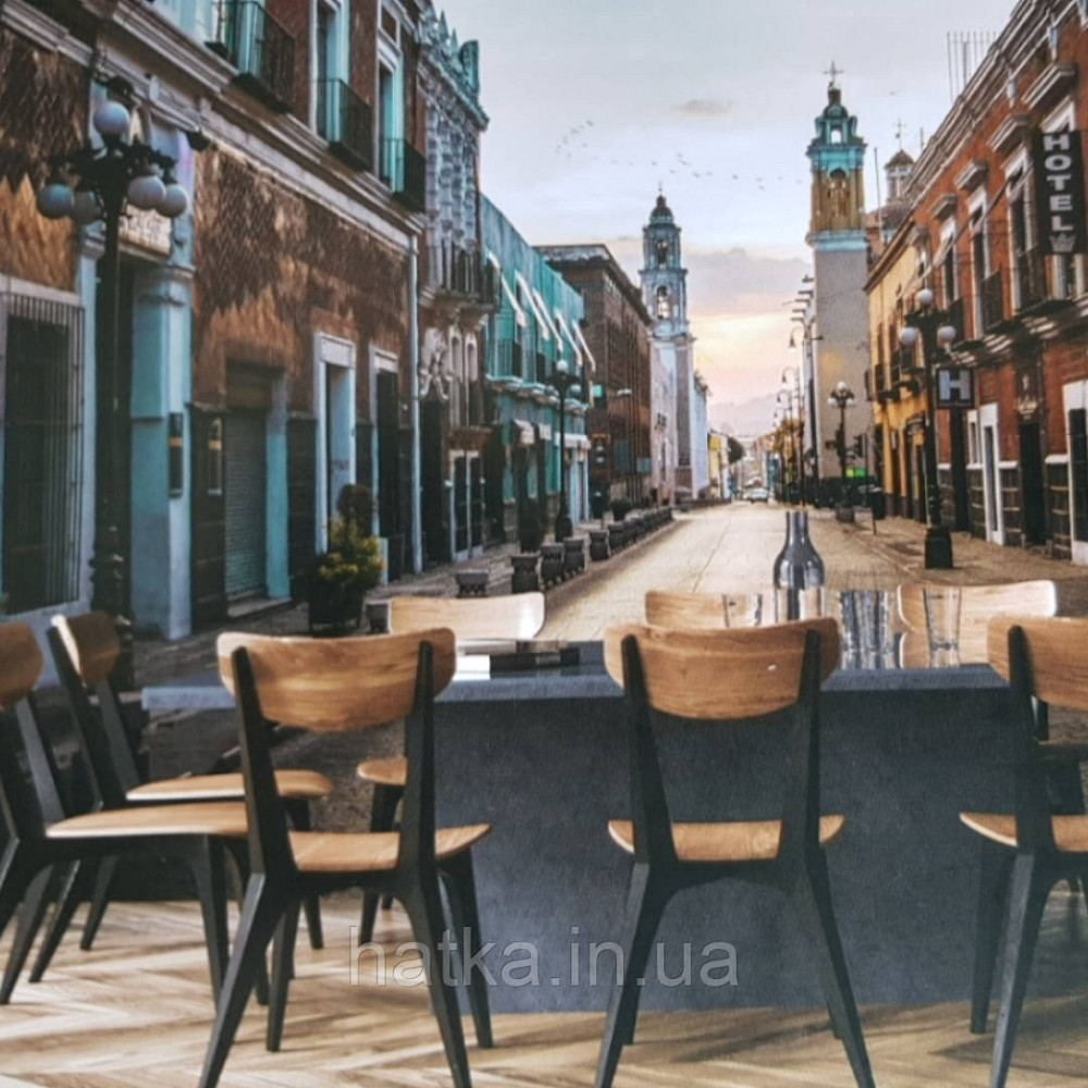 Фотообои виниловые на флизелине расширяющие пространство вид на город улица уходящая в даль Киев - изображение 2