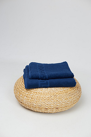 Банное махровое полотенце Ideal Textile Versace 70х140 см 500 г/м2 (56860423) Синій 1 шт Черновцы - изображение 2
