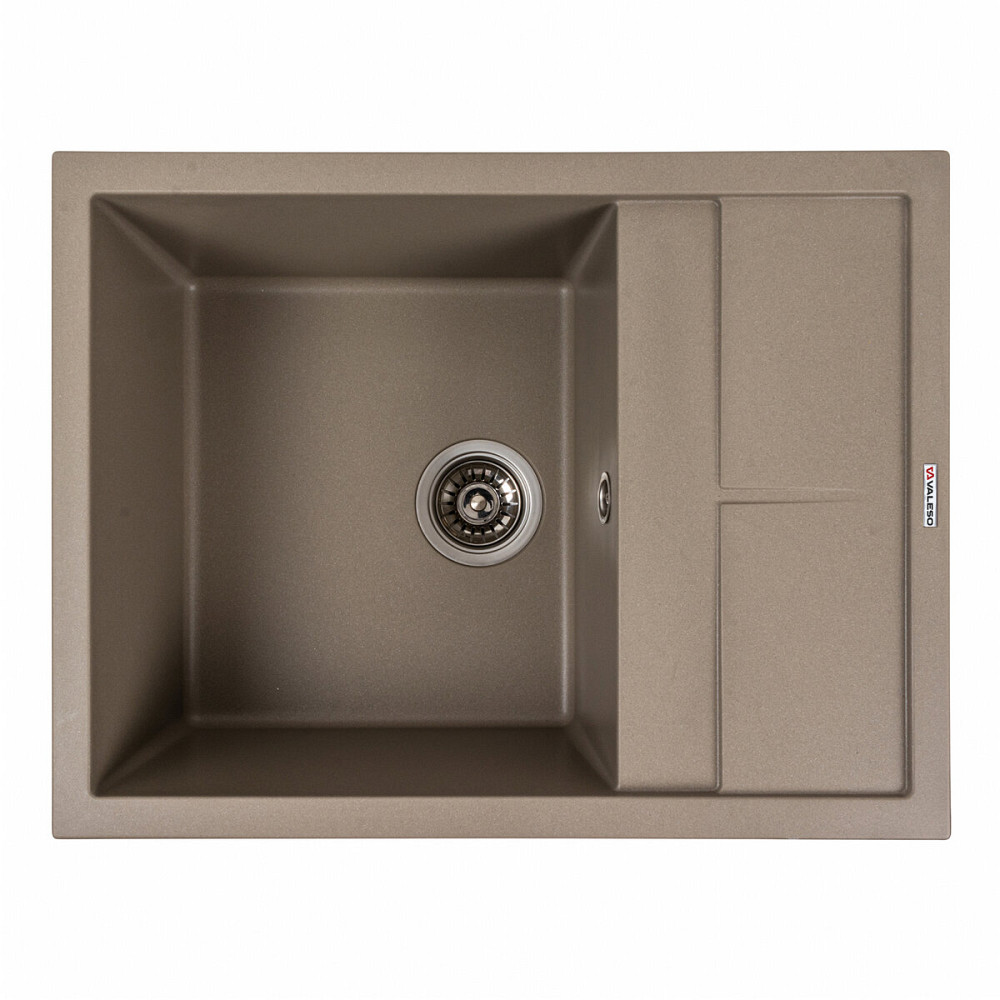 VALESO Гранітна мийка для кухні VALESO LOTOS 6550 матова Титан Киев - изображение 1