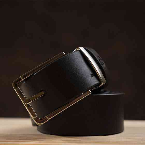 Ремень мужской GRANDE PELLE 11065 кожа Коричневый Киев