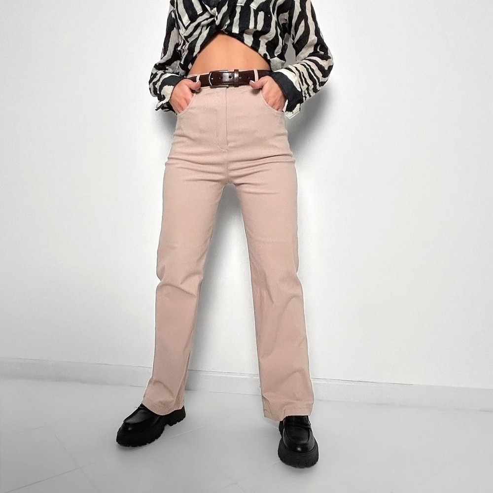 Брюки-палаццо з джинс-бенгаліну "Grape" оптом | Розпродаж моделі Київ - фото 9