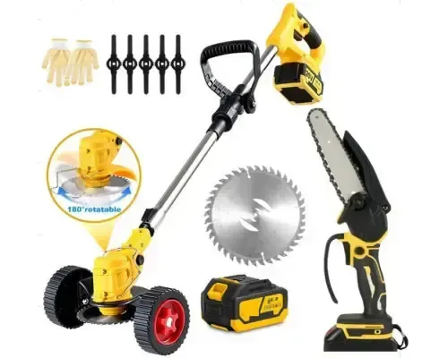 Набор 2в1 Газонокосилка + Пила 24V два аккумулятора Коломия