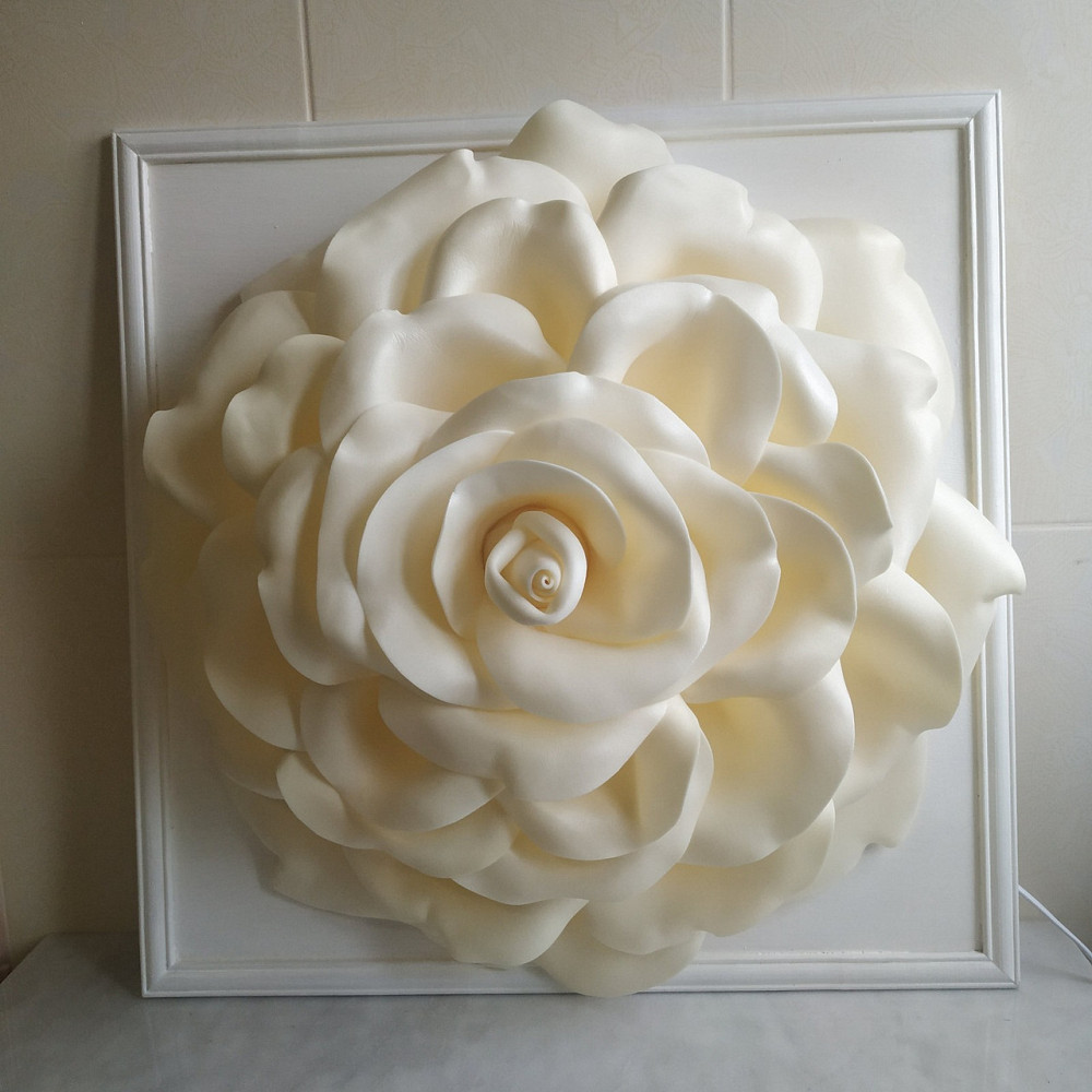 Світильник-нічник 3D картина "Біла троянда" Дніпро - фото 4