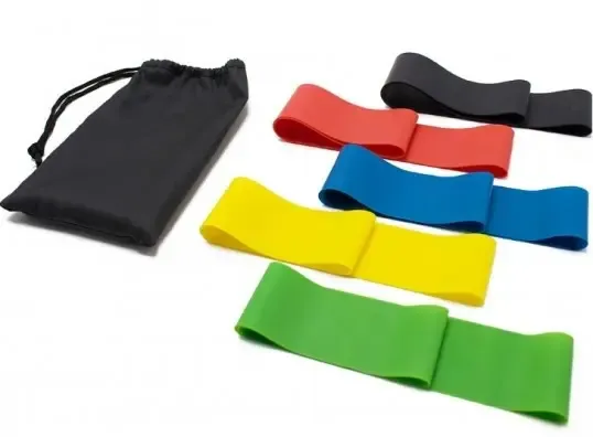 Резинки для фитнеса 30см, универсальный тренажер, 5 резинок, Резинки для йоги, Резинки для пилатеса Коломыя - изображение 1