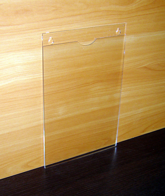 Карман EKOSTAR плоский вертикальный оргстекло А4  1,5-1,8-2 мм Киев - изображение 5