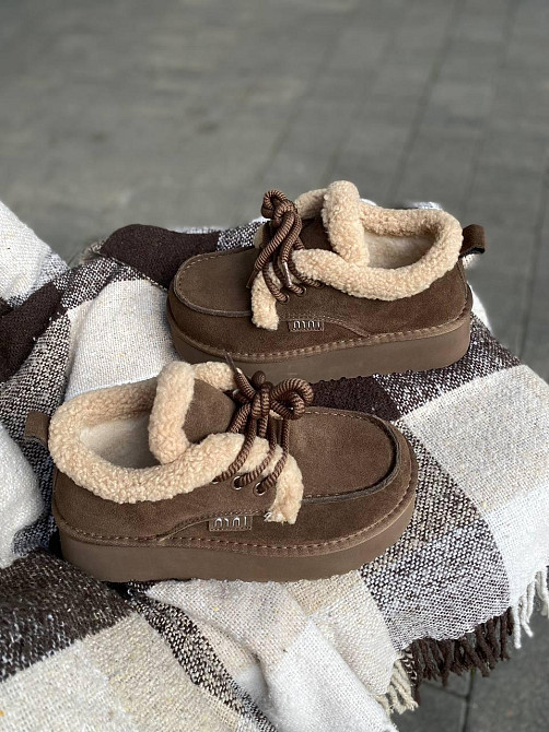 Угги жіночі ITTS S7985-35 коричневі (зима, замша натуральна) (6023) Коломыя - изображение 8