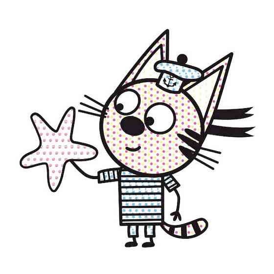 Водяна розмальовка Три Коти. Море 1370011 Кольоровий Буль Вінниця