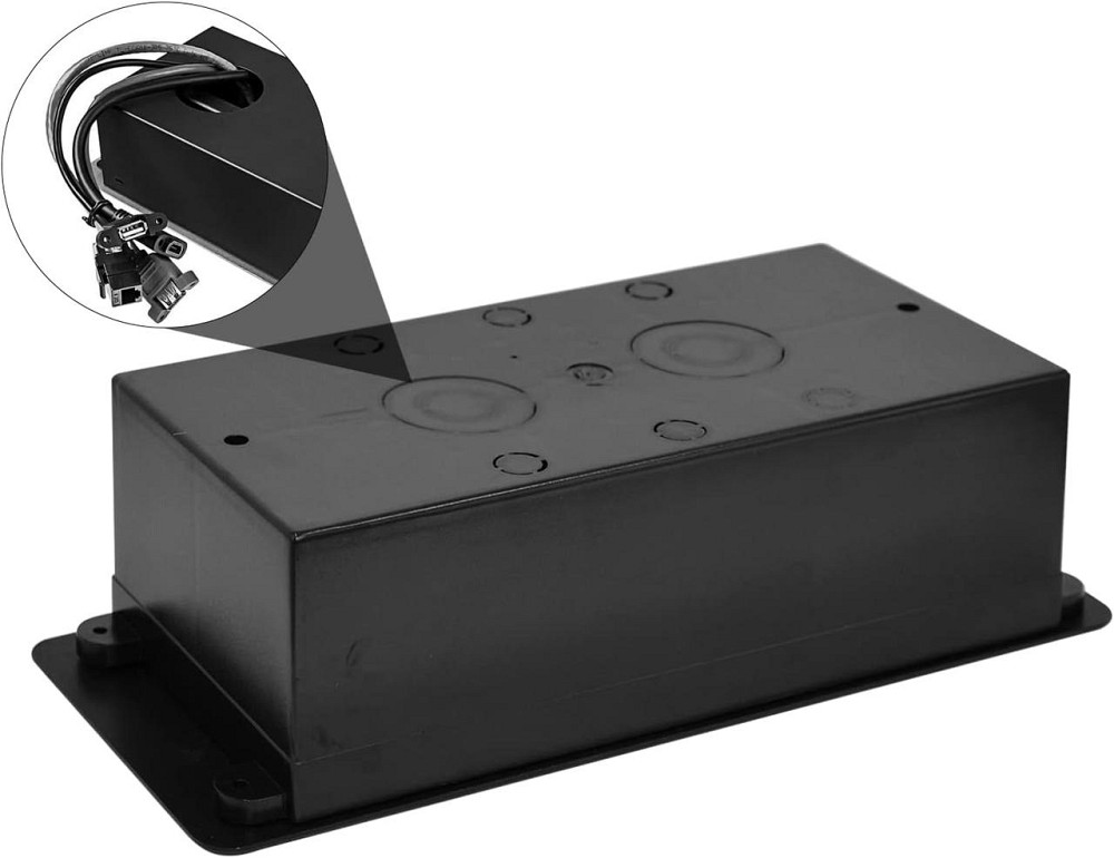 Розетка встроенная скрытая выдвижная 2 евророзетки 2 USB HDMI TD-сеть Врезная скрытого монтажа для стола белая Киев - изображение 7