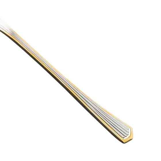 Кофейные ложки из нержавеющей стали, 6 штук, серебро с золотом Киев