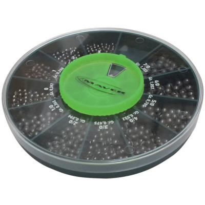 Грузило Maver набір Scatola Pallini Supercalibrati 250g 3-7/0 (1300.34.49) Вінниця - фото 1