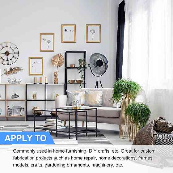 Алюминиевая трубка 6063 28×24×300 мм Серебристая для мебели DIY рама декор Киев