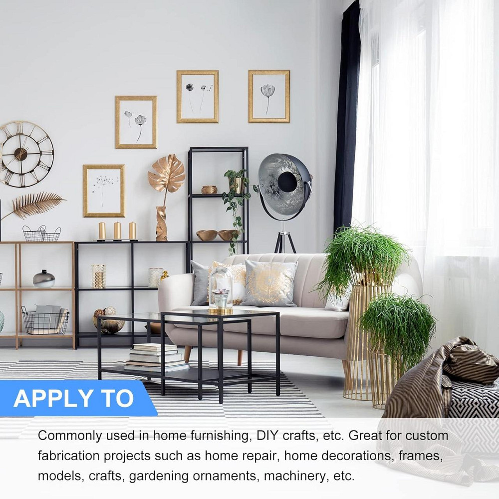 Алюминиевая трубка 6063 28×24×300 мм Серебристая для мебели DIY рама декор Киев - изображение 3