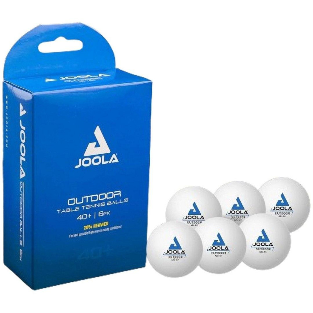 Мячи для настольного тенниса JOOLA Allweather Ping Pong 6 шт, белые Киев - изображение 1