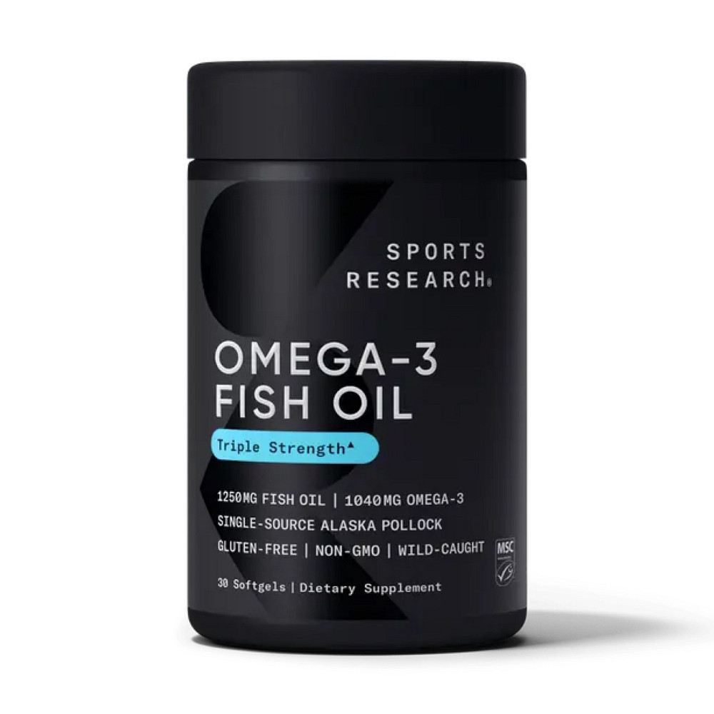 Омега 3 Риб'ячий жир Sports Research Omega-3 Fish Oil 1250mg 30 капс Київ - фото 1