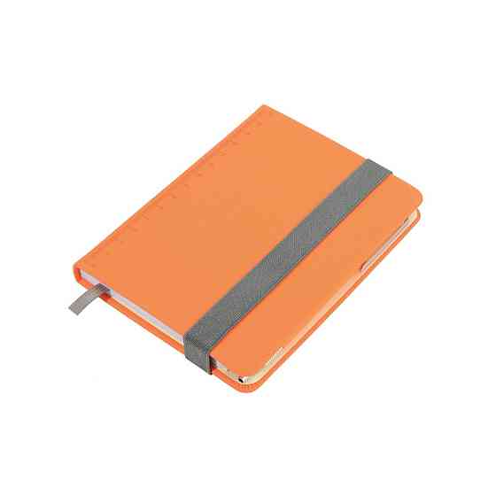 Блокнот с шариковой ручкой Troika Slim, оранжевый Ровно