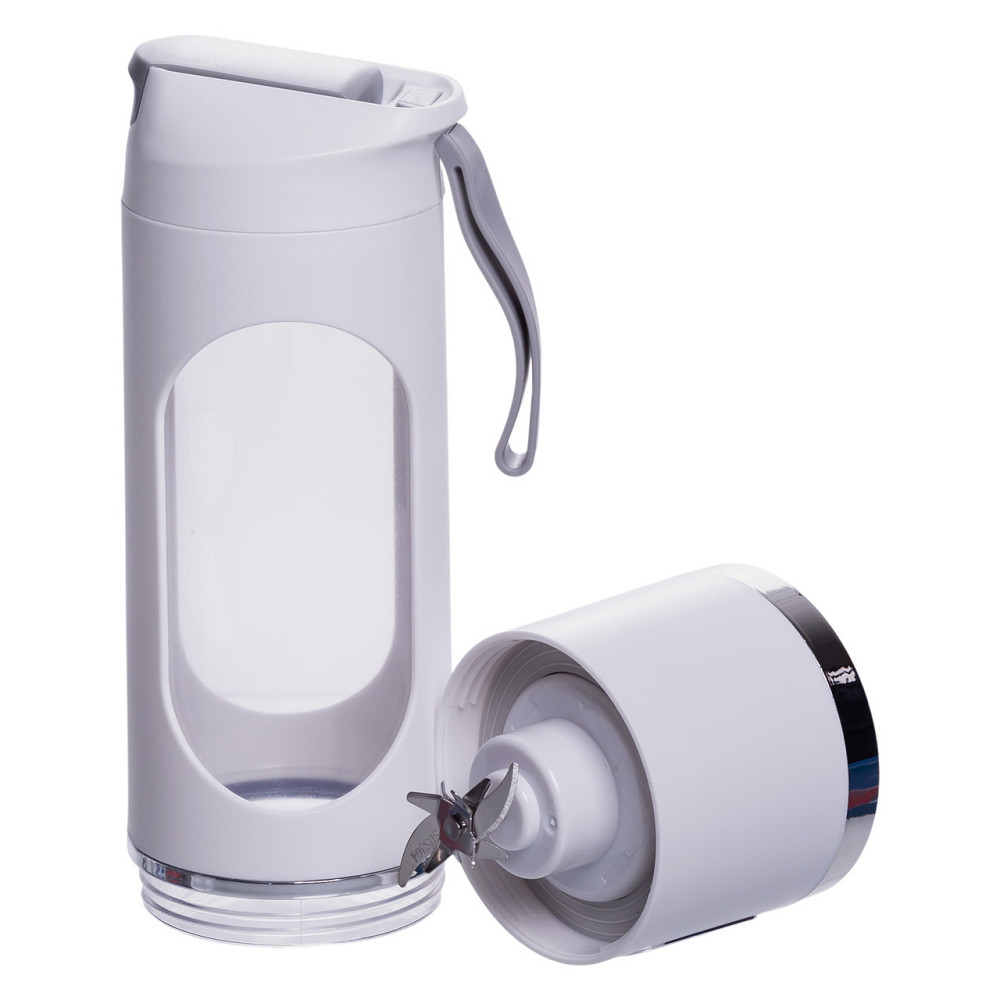 Портативний блендер для смузі 450 мл, USB, білий Київ - фото 3