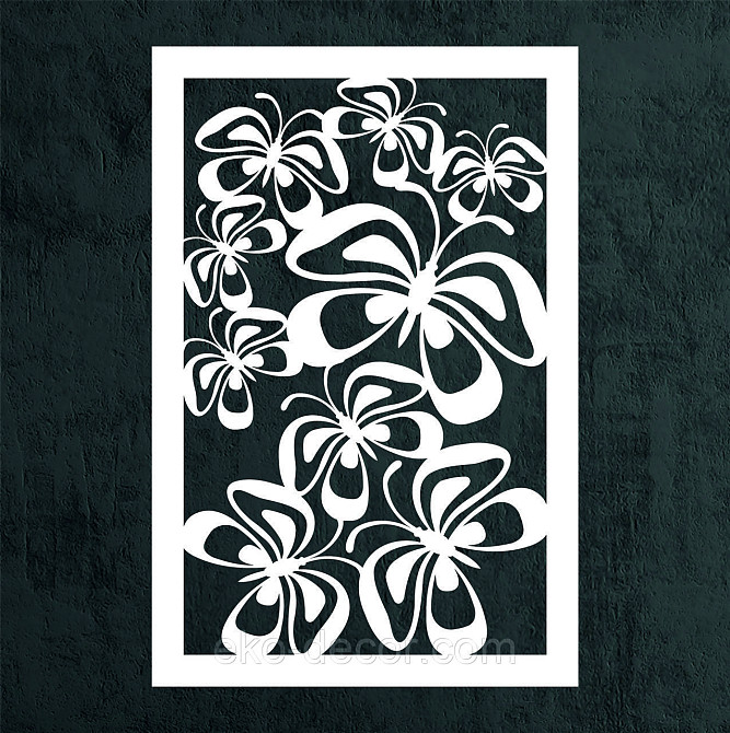 Декоративне настінне 3D Панно «Метелики» Декор на стіну з об'ємом Київ - фото 7