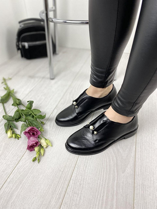 MILLI GOLD Туфлі жіночі MILLI GOLD 1244-10120 чорні (весна-осінь, шкіра натуральна) (3309) 37р. Коломыя - изображение 5