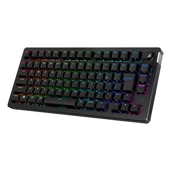 Клавіатура бездротова HyperX Alloy Rise 75 Red RGB UA Black (91Y91AA) ( 19181 ) Харків