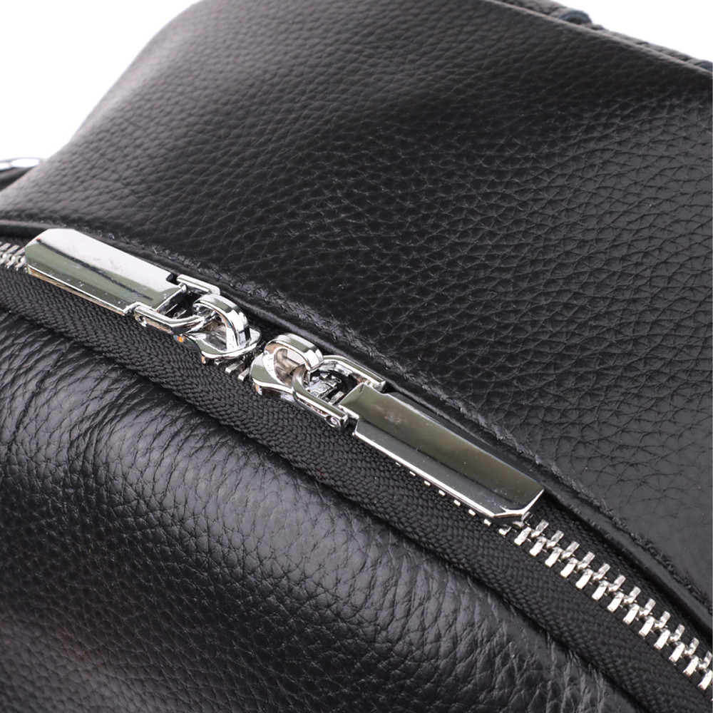 Жіночий рюкзак з натуральної шкіри Vintage 23055 Чорний Київ - фото 6