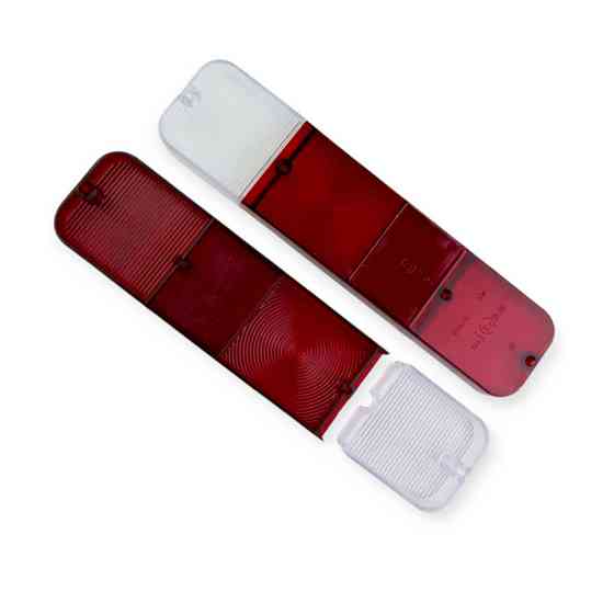 Стекло Москвич 412 заднего (красное+белое) (к-кт 2 шт) фонаря Мукачево