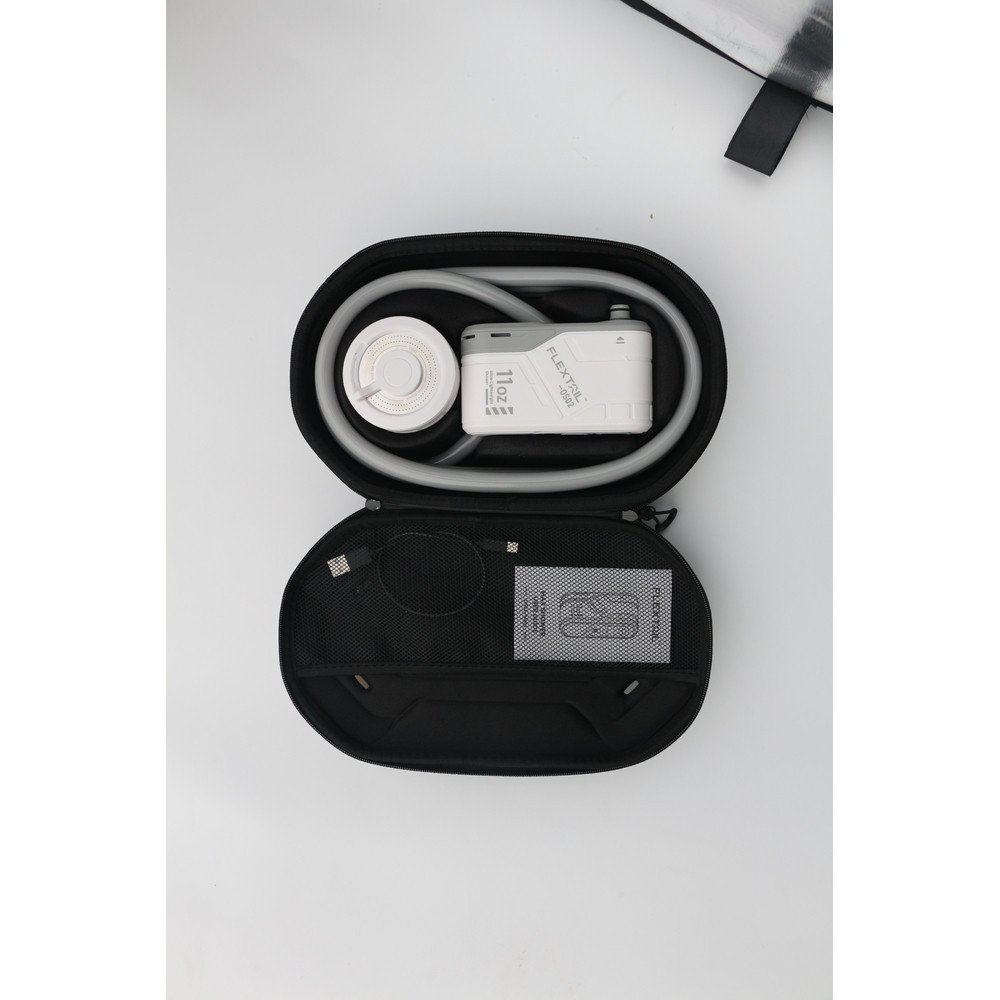 Душ портативний з насосом на акумуляторі Flextail Max Shower із чохлом, білий Київ - фото 3