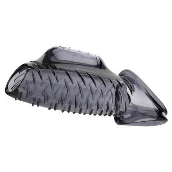 Насадка на пенис и мошонку с вибрацией Choke Ring графит Винница