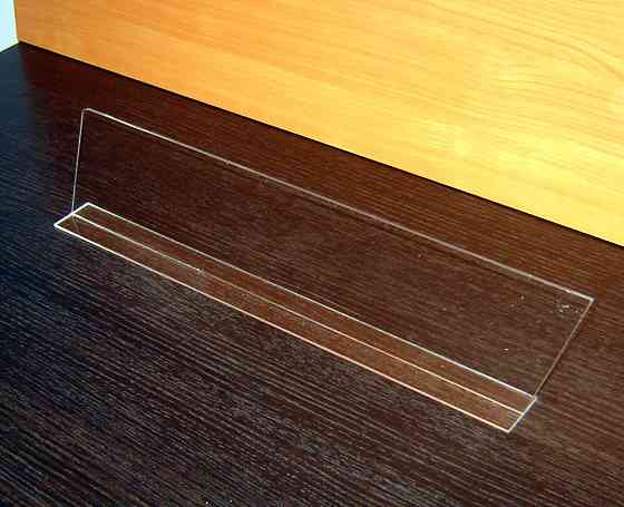 Полочный делитель на наклонную полку 413х112 толщиной 2 мм Киев