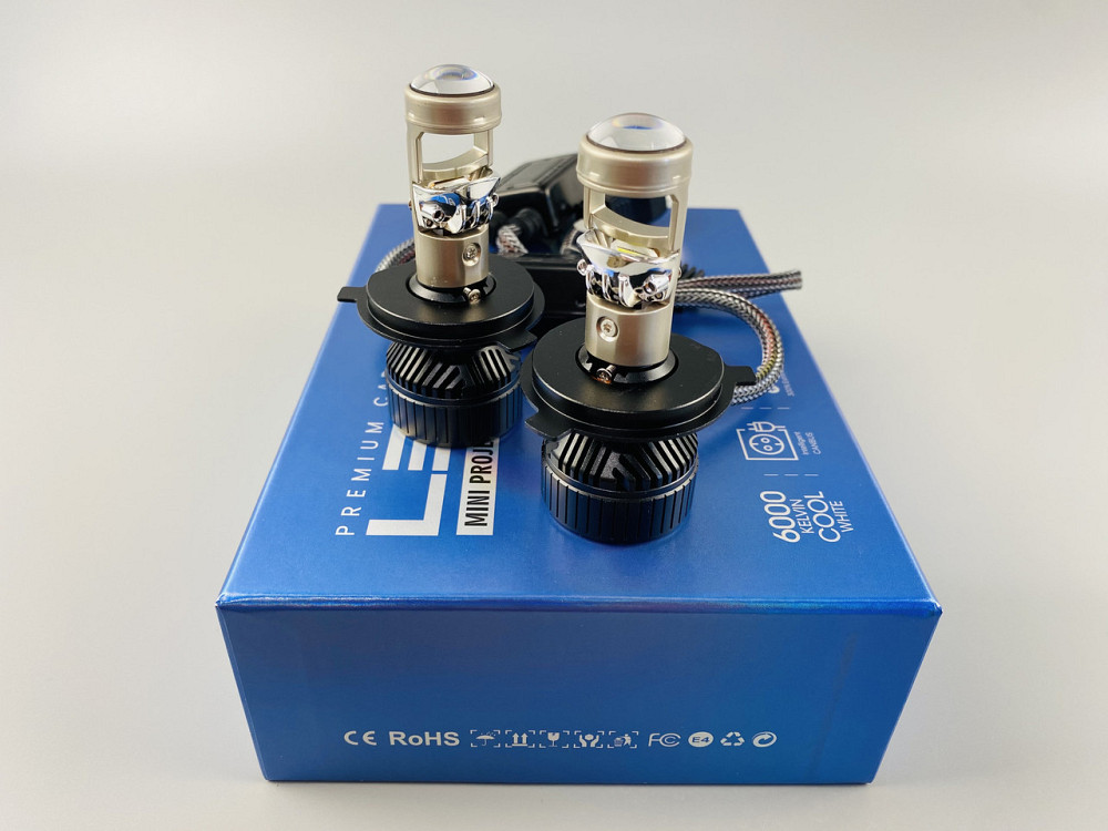 Світлодіодна лампа. (К-кт 2 шт) 12V-36V 90W set (реальних ватів) LED + лінза + чітка світлотінева межа Мукачево - фото 2