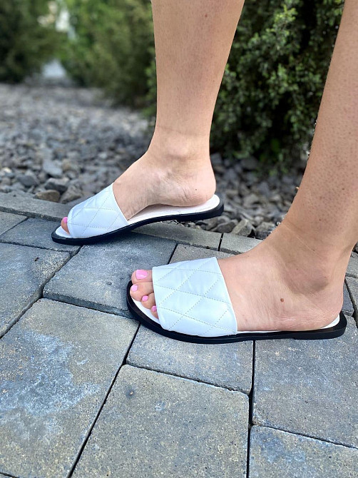 BENZ Шльопанці жіночі BENZ Di 53 білі (літо, шкіра натуральна) (3988) Коломыя - изображение 2