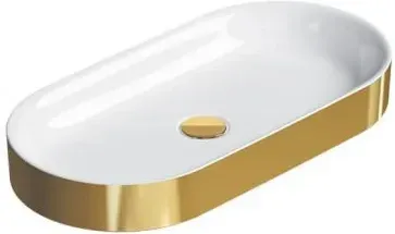 Раковина  Catalano Horizon 70X35 Cataglaze Biały Złoty 170Ahzbo Киев - изображение 1