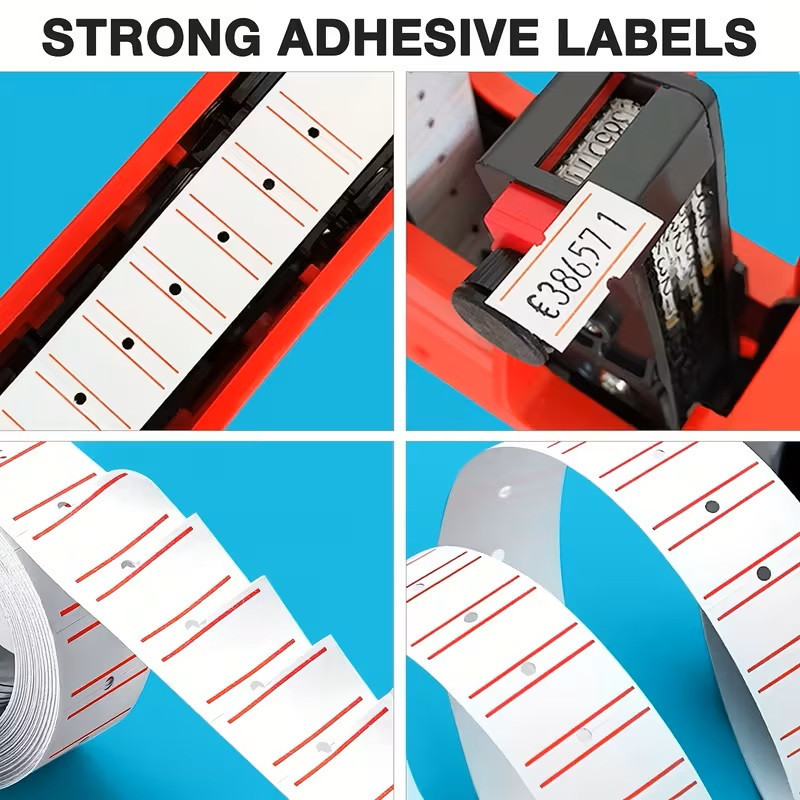 Самоклейні ценники 10 рулонів по 500 шт, 23x16 мм Київ - фото 4