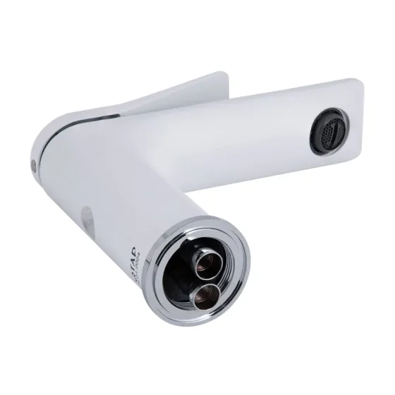 Змішувач для раковини Qtap Presto QTPRE270CRW45576 Chrome/White хром/білий Київ