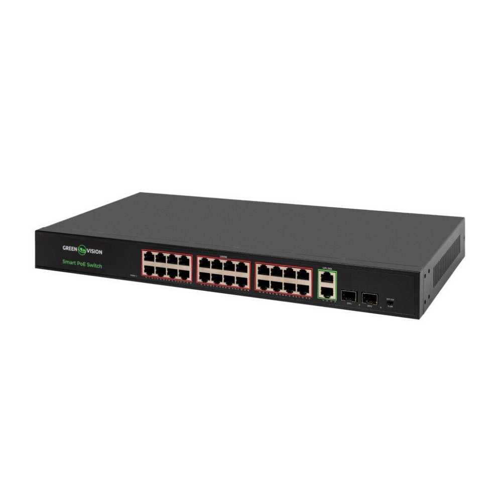 Комутатор мережевий POE GV-023-D-24G+2PG+2SFP Київ - фото 1