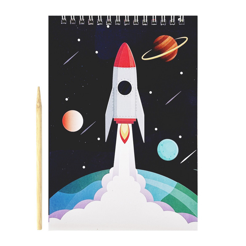 Скретчбук "Космос" 20-8807-WH-1 на спіралі, 10 аркушів, 14х20 см Вінниця - фото 1