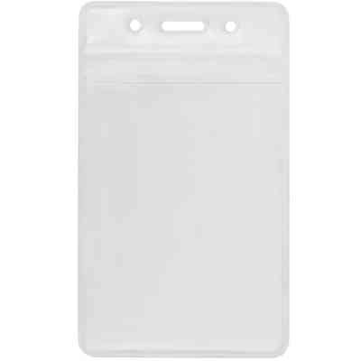 Бейдж Optima вертикальний замок zip lock, PVC 62х91 мм (O45610) Вінниця