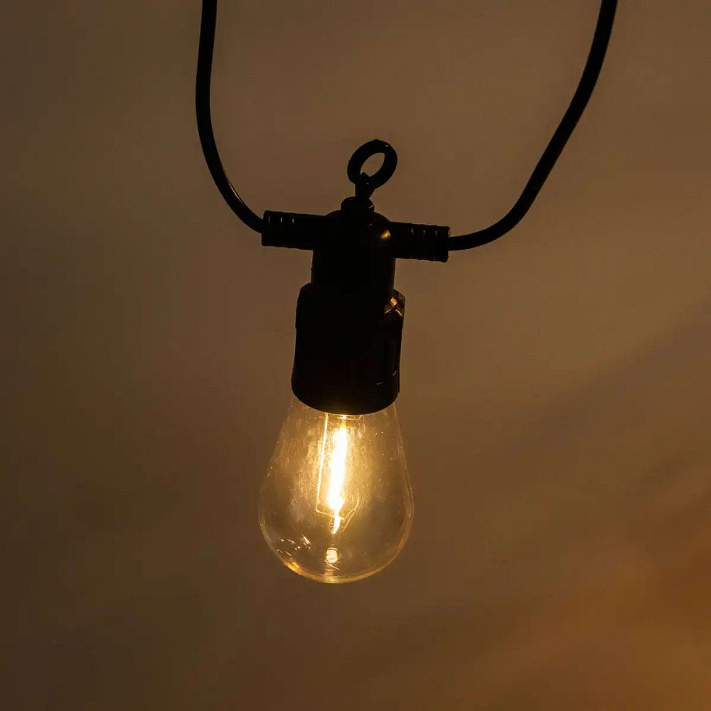 Garlando Гірлянда вулична у стилі ретро світлодіодна жовта S14 на 10 LED ламп завдовжки 5 метрі Коломия - фото 2