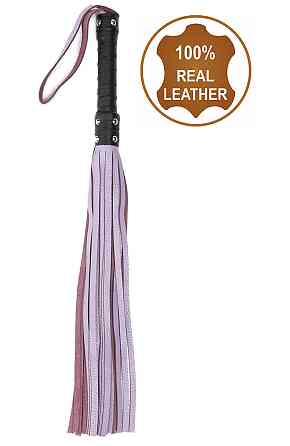 Флоггер из натуральной кожи Flirty Leather - Lavender, BM-00009 Sex Aura Киев