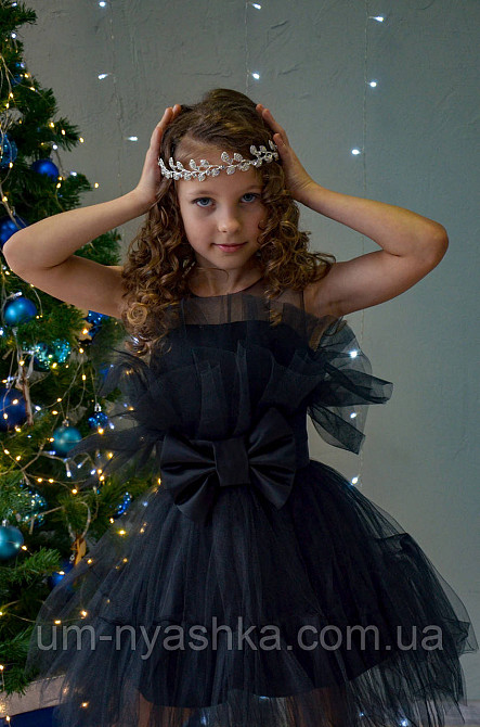 Черное нарядное платье на девочку Уэнсдэй Кривой Рог - изображение 2