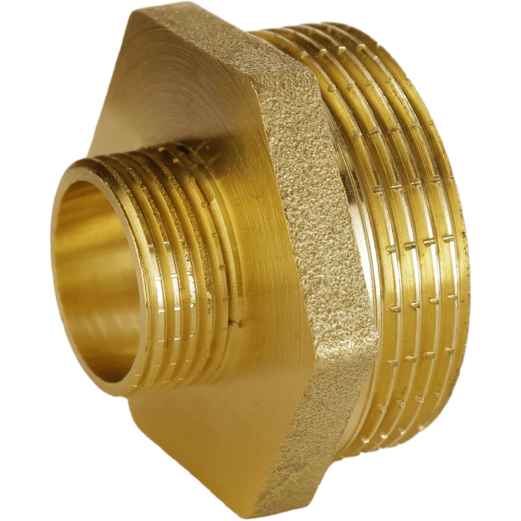 Ніпель редукційний 1 1/4″х 1/2″ЗЗ латунний А0514А Тернополь - изображение 1