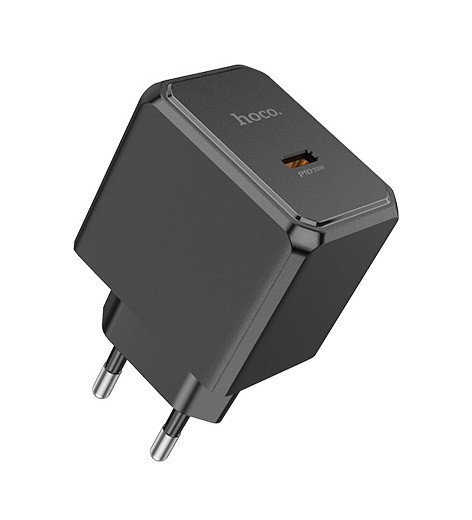 Мережевий зарядний пристрій HOCO CS13A Ocean single port PD20W charger Black Одеса - фото 1