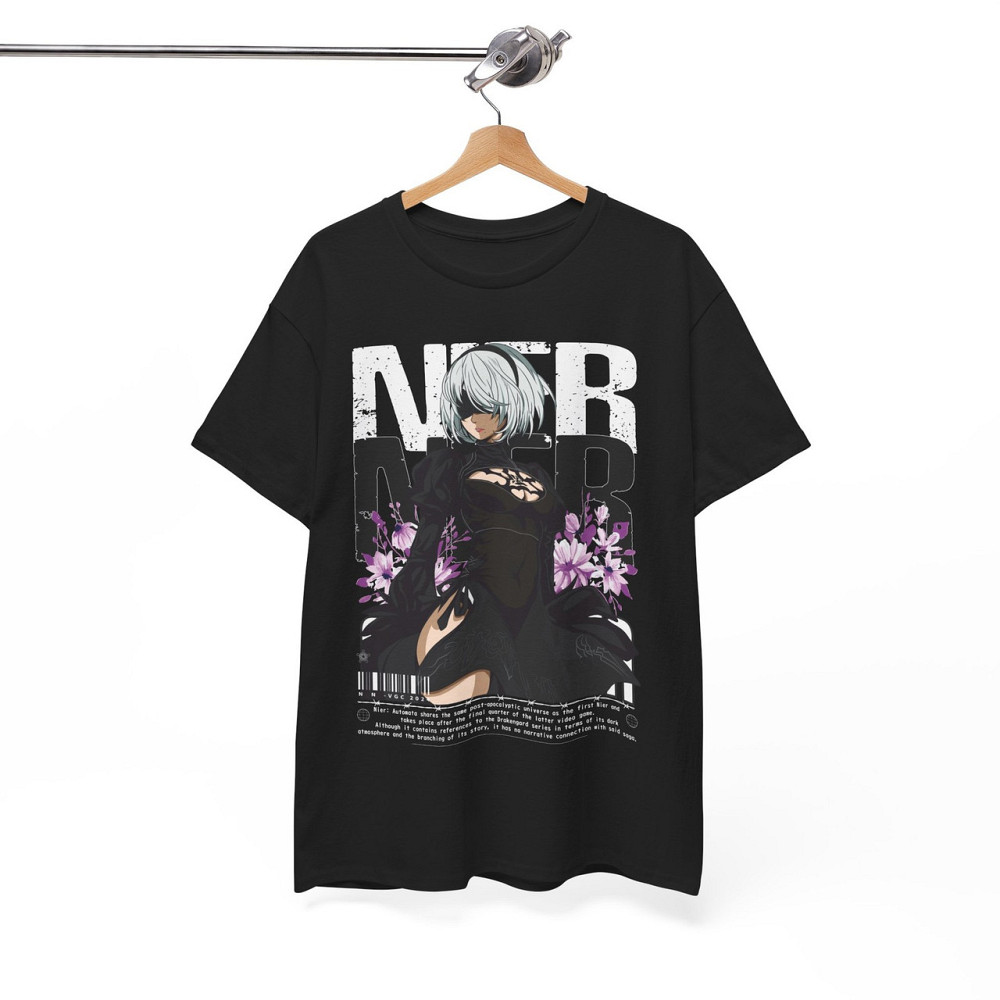 Футболка аниме Ниер Аутомата Йорха Аниме оверсайз (S/M/L) Черний AnimeJ0525 Днепр - изображение 6