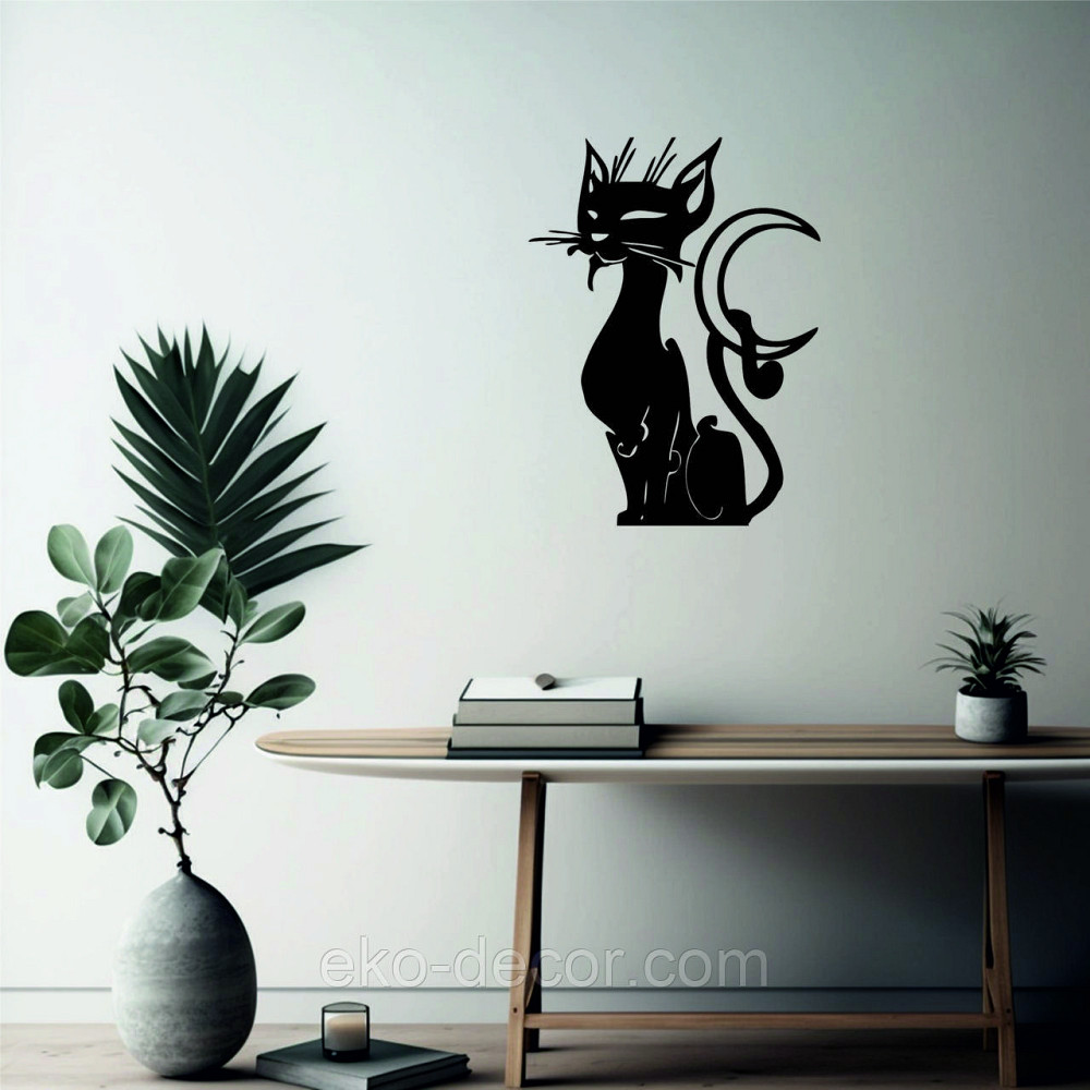 Декоративне настінне 3D Панно «Кіт» Декор на стіну з об'ємом Київ - фото 5