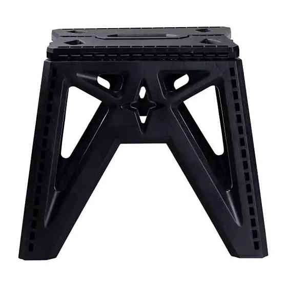 Пластикова складна стілецька туристична похідна розкладний стілець для кемпінгу Чорний SJ-0102B Київ