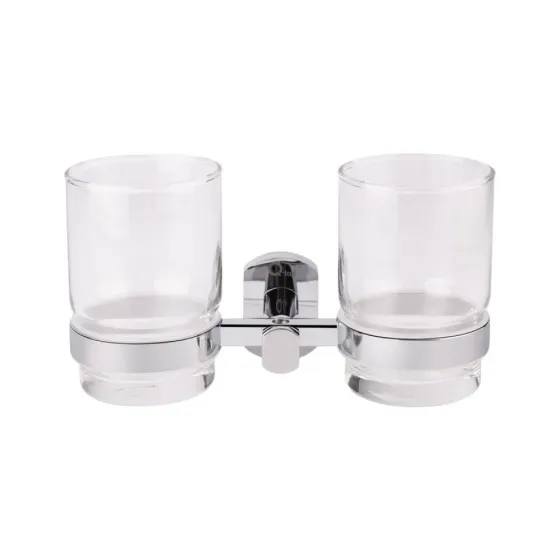 Стакан с держателем Qtap Liberty настенный двойной QTLIBCRM1155 Chrome Киев