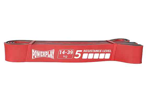 Эспандер петля (резинка для фитнеса и кроссфита) PowerPlay 4116 Double Colors Красно/Серая (14-39 кг) Киев
