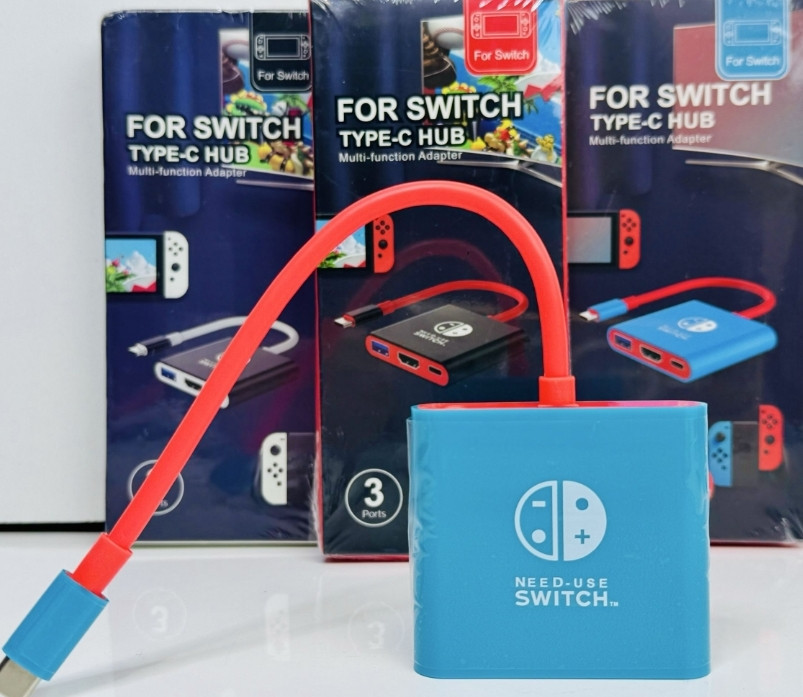 Нова Портативна док-станція для Nintendo Switch TYPE-C Hub HDMI,USB3.0 Київ - фото 4